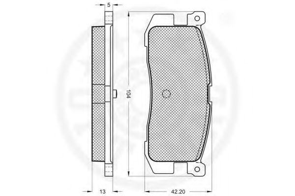 set placute frana,frana disc 2
