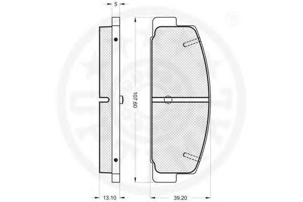 set placute frana,frana disc 3