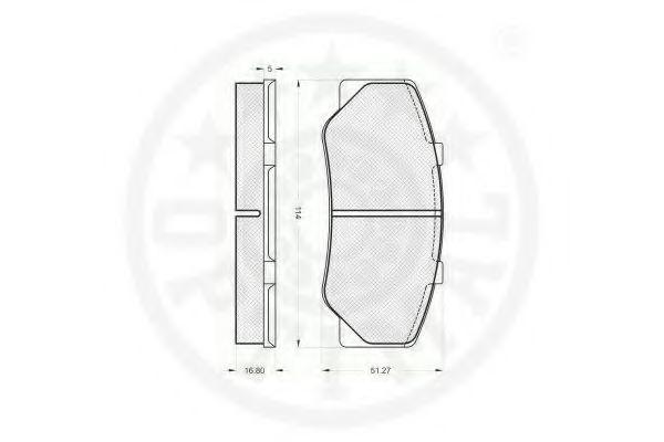 set placute frana,frana disc 2