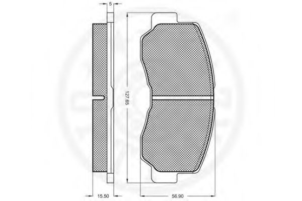 set placute frana,frana disc 2