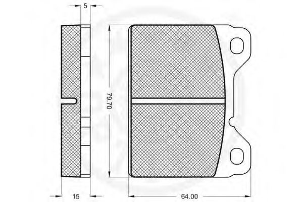 set placute frana,frana disc 2