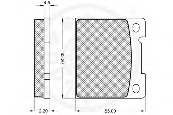 set placute frana,frana disc 2