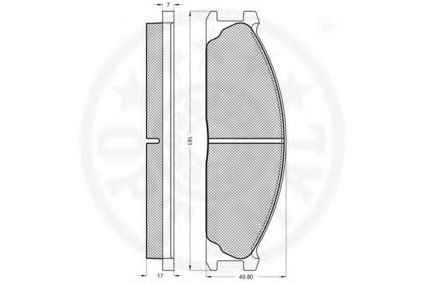 set placute frana,frana disc 2