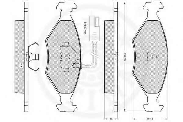set placute frana,frana disc 2