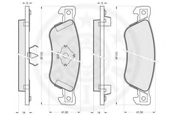 set placute frana,frana disc 2