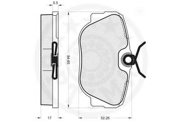 set placute frana,frana disc 2