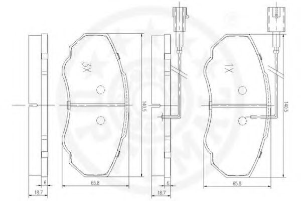 set placute frana,frana disc 3
