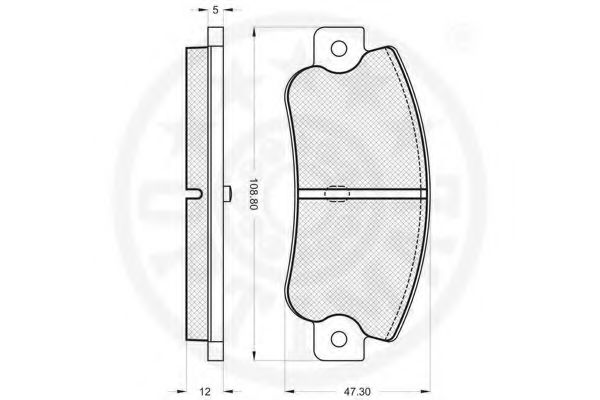 set placute frana,frana disc 2