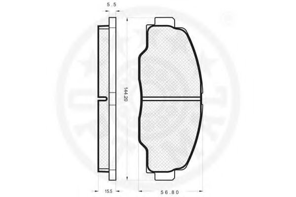 set placute frana,frana disc 2