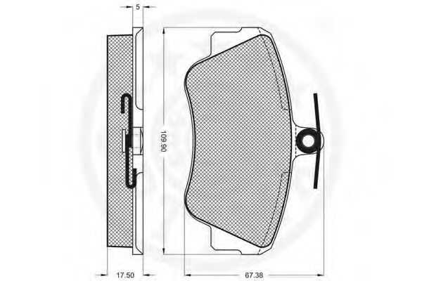 set placute frana,frana disc 2