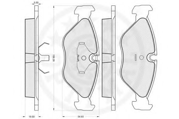 set placute frana,frana disc 2