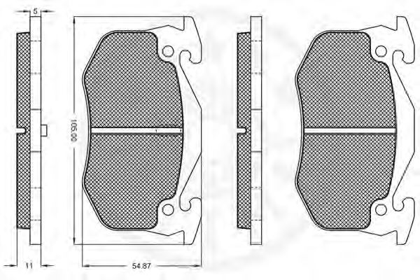 set placute frana,frana disc 3