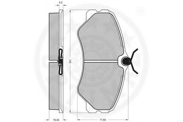 set placute frana,frana disc 2