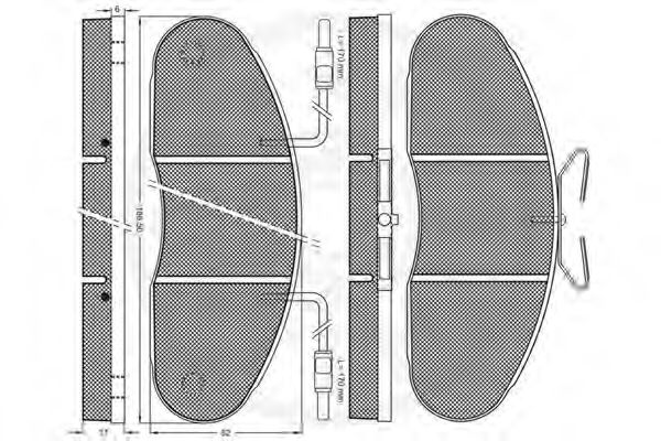 set placute frana,frana disc 2