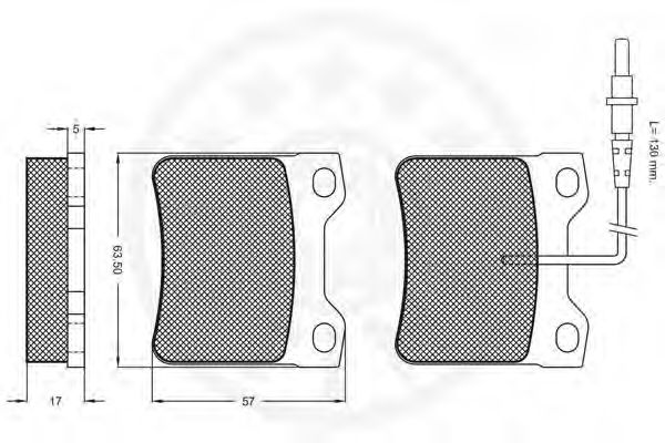 set placute frana,frana disc 2