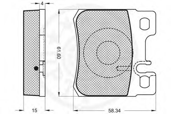 set placute frana,frana disc 3