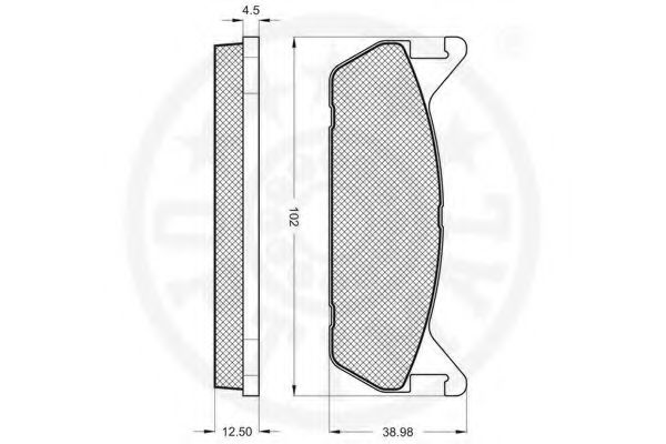 set placute frana,frana disc 2