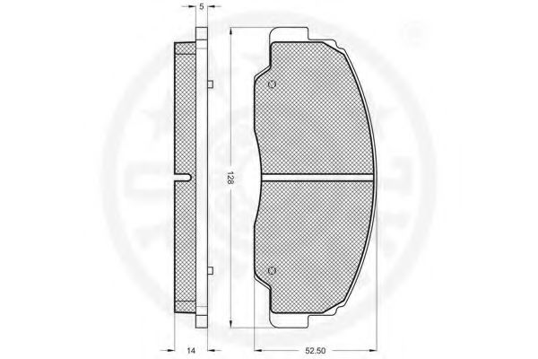set placute frana,frana disc 2