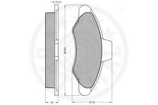 set placute frana,frana disc 3