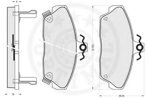 set placute frana,frana disc 3