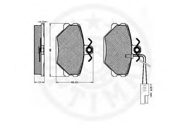 set placute frana,frana disc 2
