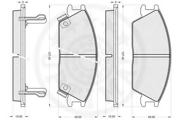 set placute frana,frana disc 3