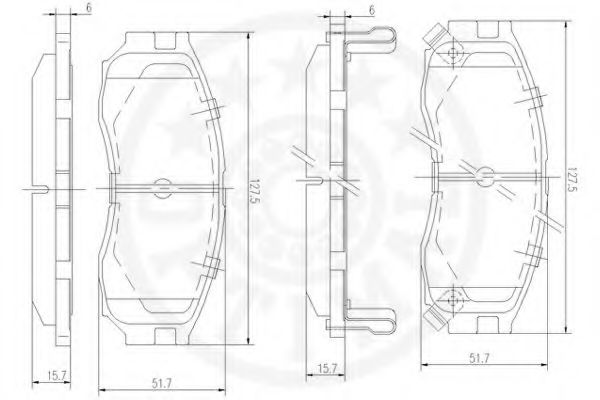 set placute frana,frana disc 2