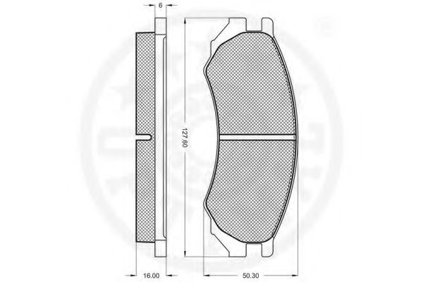 set placute frana,frana disc 2