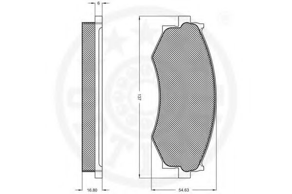 set placute frana,frana disc 2
