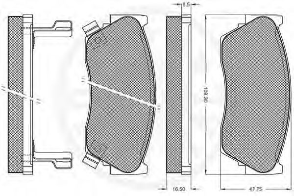 set placute frana,frana disc 2