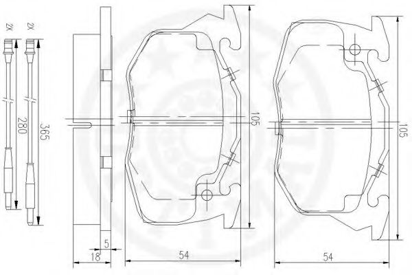 set placute frana,frana disc 3