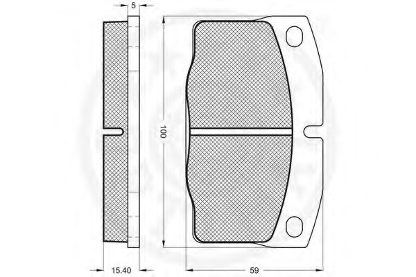set placute frana,frana disc 2