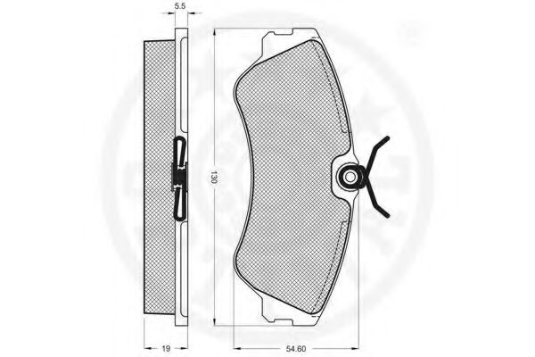 set placute frana,frana disc 2