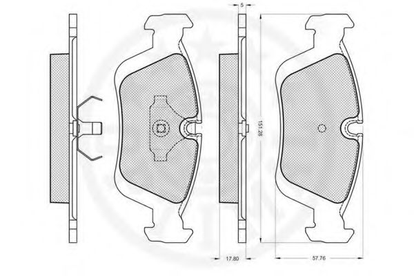 set placute frana,frana disc 2