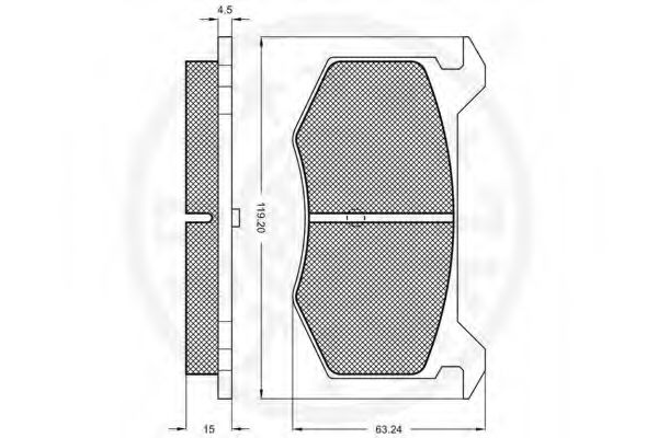 set placute frana,frana disc 2