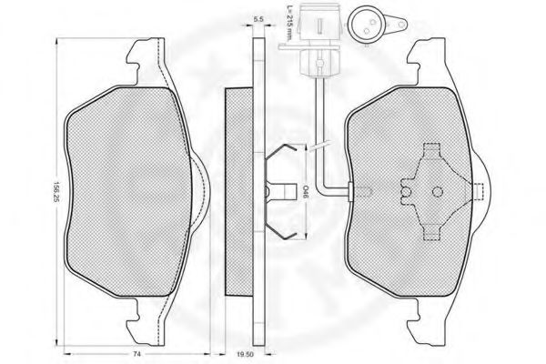 set placute frana,frana disc 3