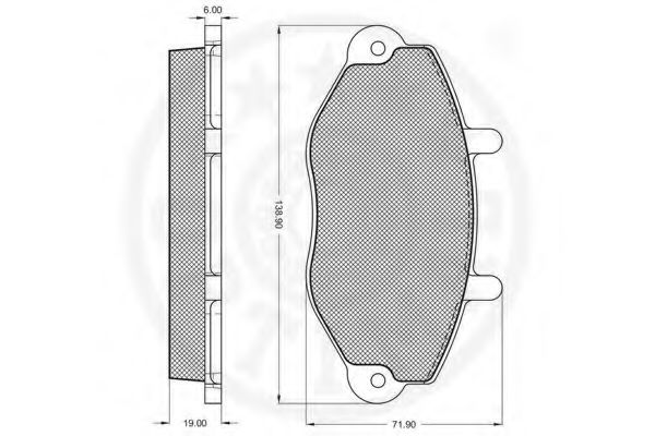 set placute frana,frana disc 2