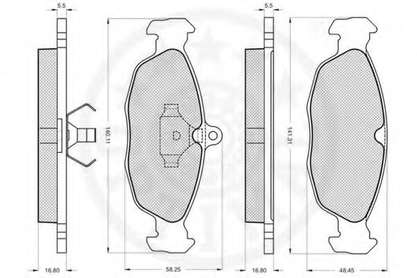 set placute frana,frana disc 3