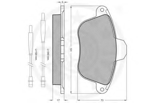 set placute frana,frana disc 2