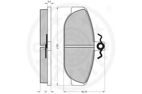 set placute frana,frana disc 2