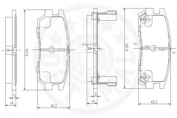 set placute frana,frana disc 2