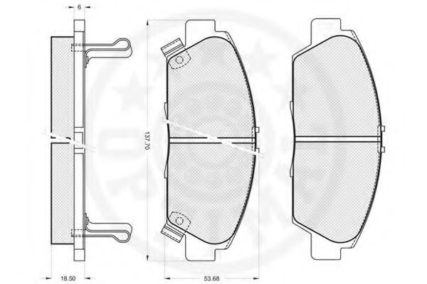 set placute frana,frana disc 2