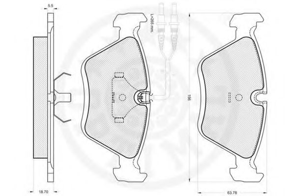 set placute frana,frana disc 2
