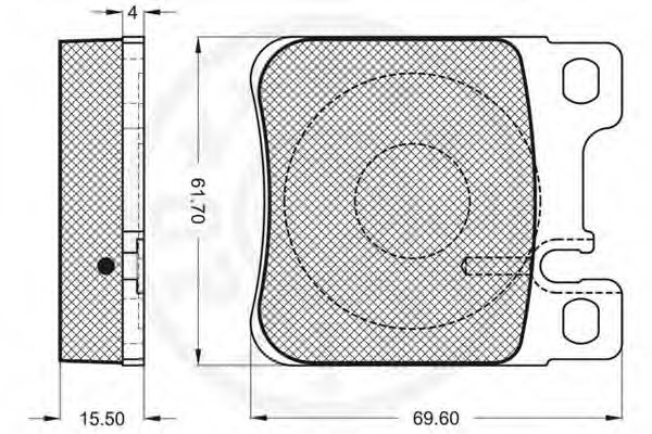 set placute frana,frana disc 3