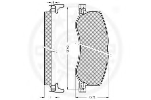 set placute frana,frana disc 2