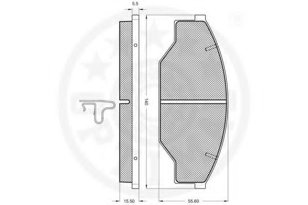 set placute frana,frana disc 2