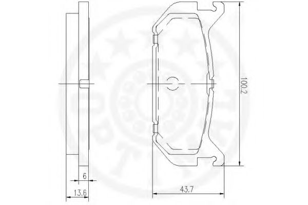 set placute frana,frana disc 2