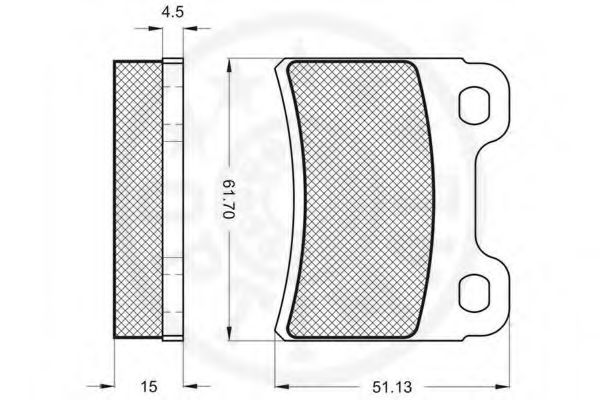 set placute frana,frana disc 2