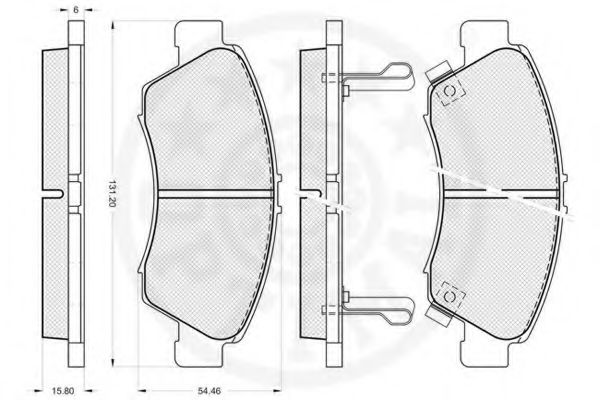 set placute frana,frana disc 2