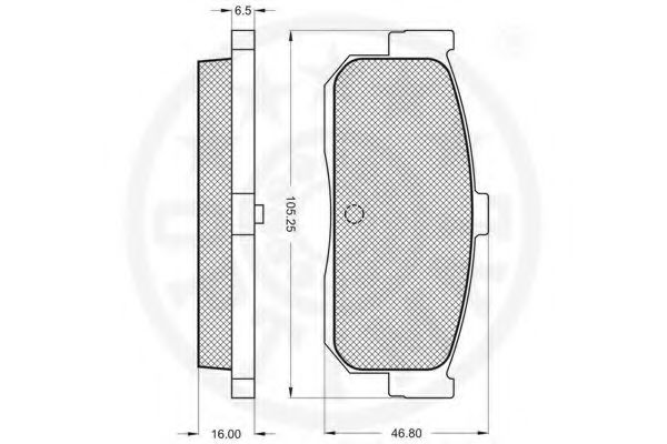 set placute frana,frana disc 2
